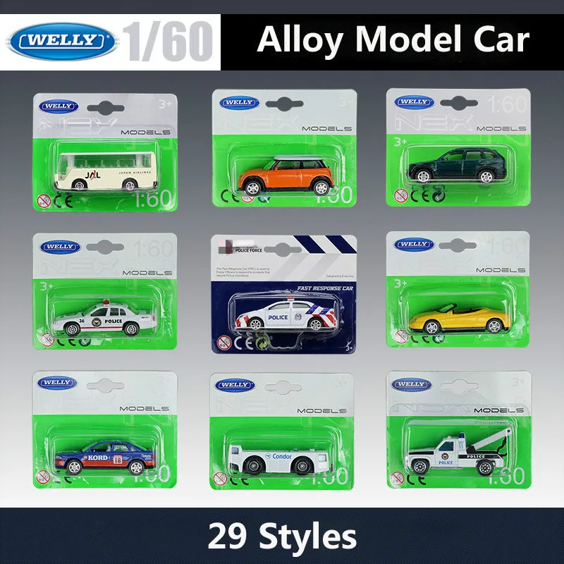 Литая под давлением модель автомобиля 1:60 WELLY мини Toyota Corolla/аэропорта багажа