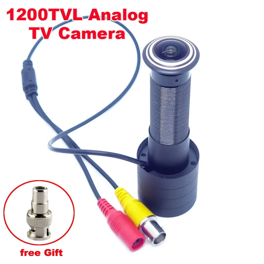 

SMTKEY 1200TVL 155 degree Wide Angle Analog CVBS Color Fish Eye Mini Door Eye Hole Peephole Video CCTV Security Camera For TV