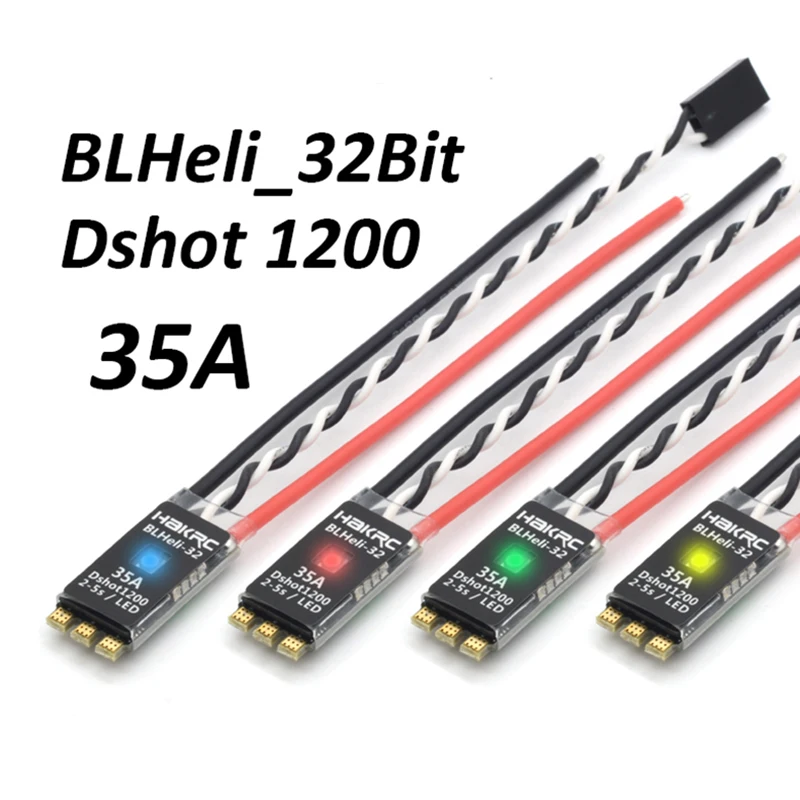 HAKRC 35A blheli _ 32 2 5S бесщеточный ESC встроенный СВЕТОДИОДНЫЙ Dshot1200 Multishot для