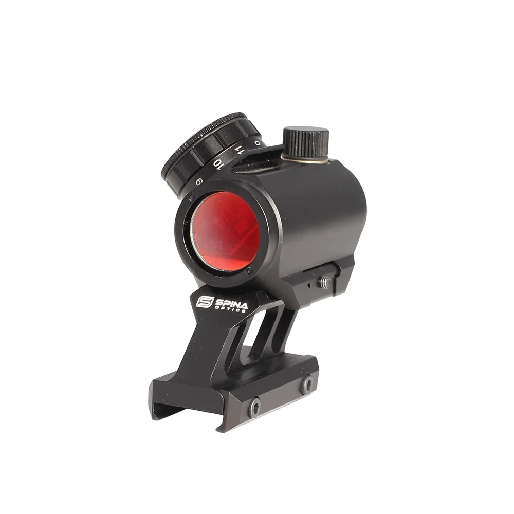 Голографический оптический прицел SPINA Optics с красной точкой противоударный