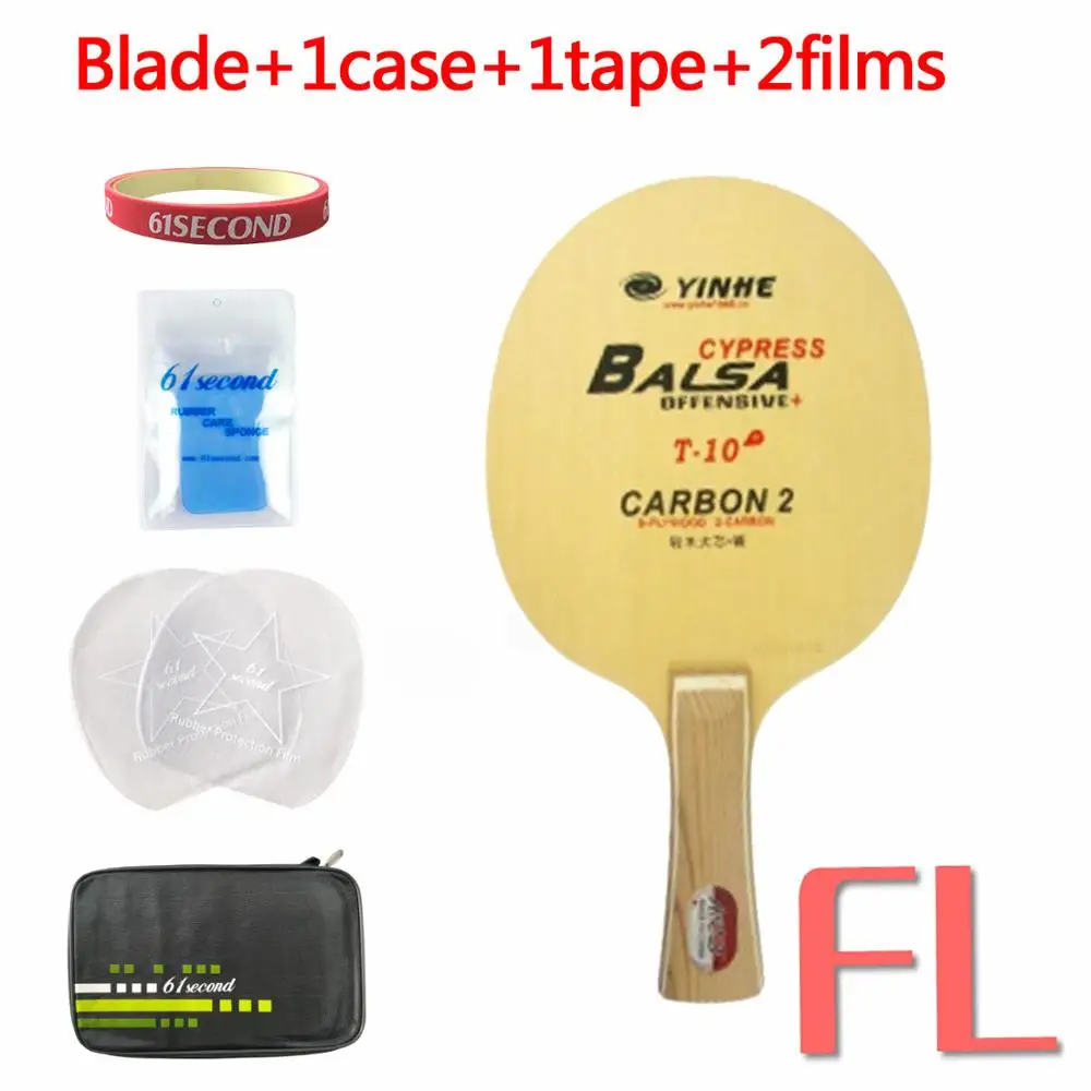 FL with F 1 case Yinhe Млечный Путь галактика T-10+ T10+ T 10+ настольный теннис пинг понг лезвие - Цвет: FL with F 1 case