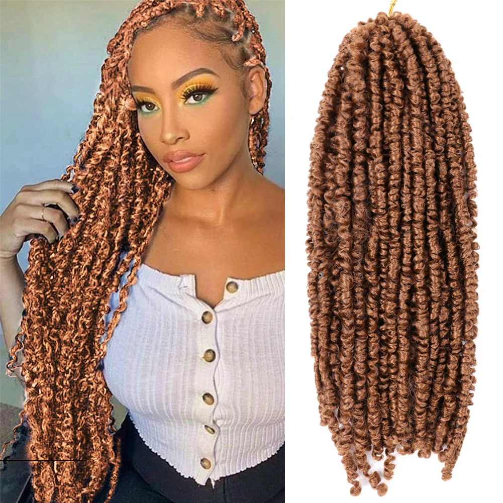 

Spring Twist Hair Fluffy Crochet Hair Bomb Twist Crochet Braiding Hair Extension For Pre Twisted Passion Twist And Marley Braids
