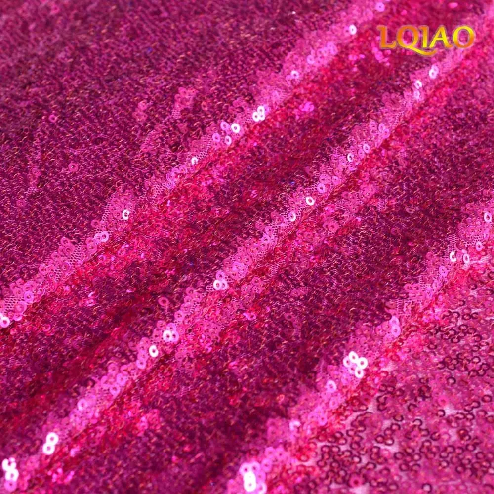

Sequin Backdrop 8FTx2FT Fuchsia Curtain Panels Sequin Fabric Photography Background Wedding Photo Booth Backdrop Baby Shower