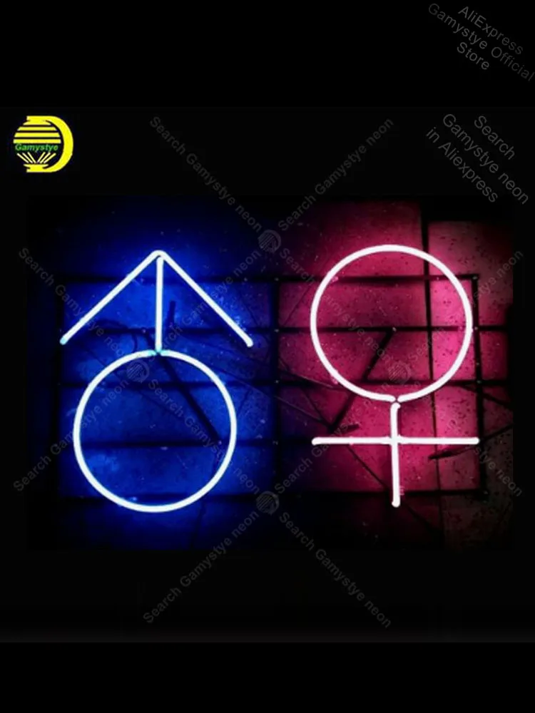 

Неоновая вывеска для символов для мужчин и женщин, стеклянные неоновые лампы для пива, паба, магазина, демонстрации пивных энергетических н...