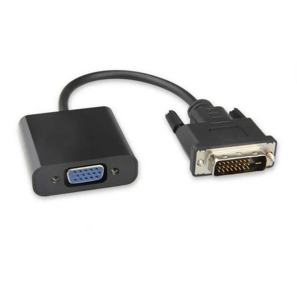 

Переходник с HD 1080P DVI папа на VGA мама 24 + 1 25-контактный папа на 15-контактный мама кабель преобразователь для ПК HDTV