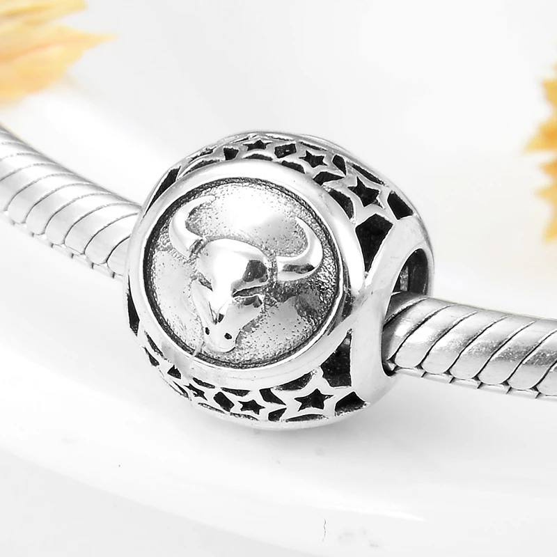 Бусины-талисманы из серебра 925 пробы со знаками Зодиака | Украшения и аксессуары