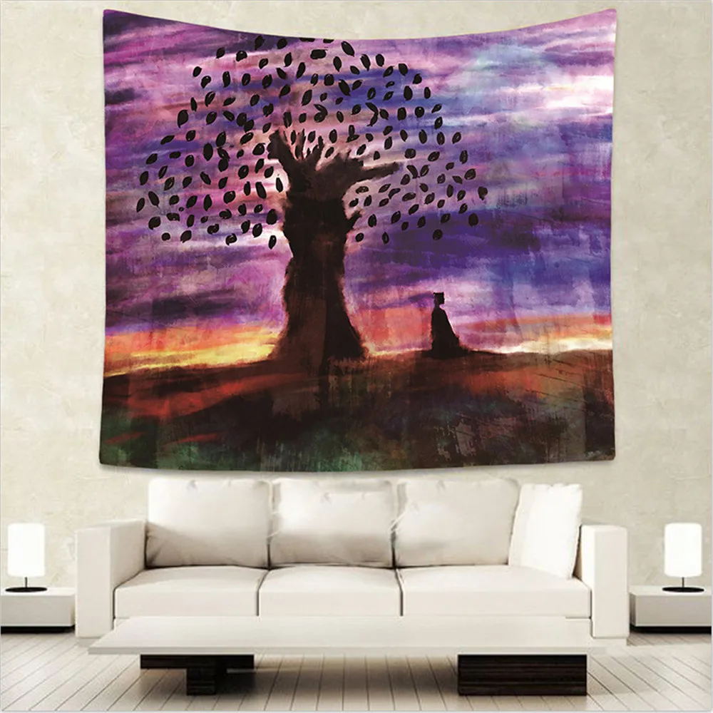 

Tree Of Life Mandala Tapestry Tenture Hippie Boho Decor Witchcraft Tapestries Wall Fabric Nature Psychedelic Bedroom Wall Carpet