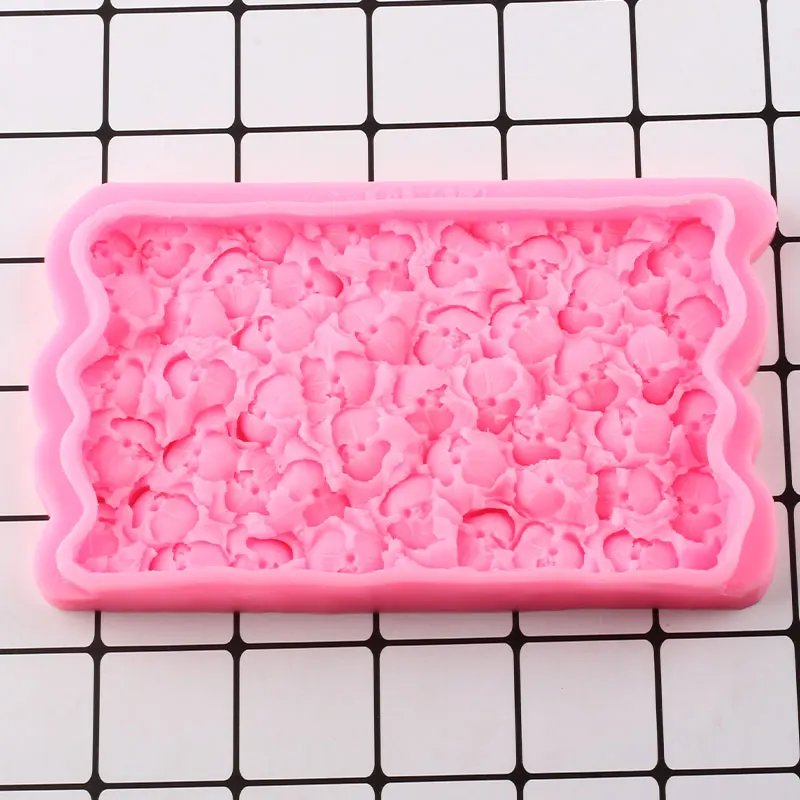 Лепестки орхидеи границы силиконовые формы DIY цветок кекс Топпер инструменты для