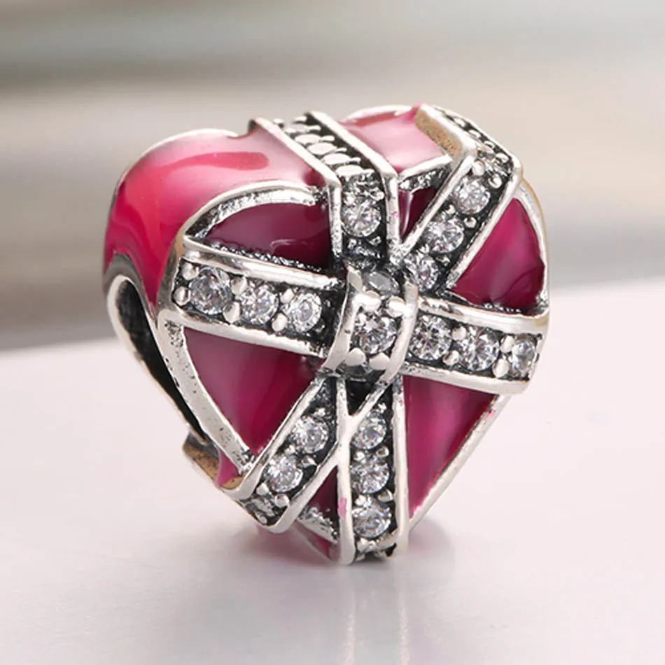 Аутентичные бусины S925 Подарочная коробка для ювелирных изделий своими руками