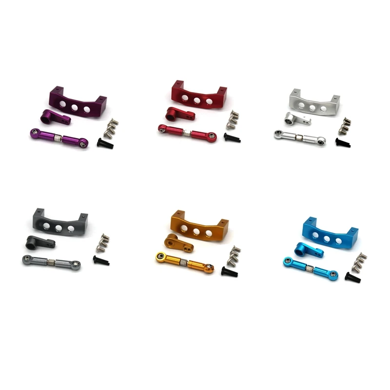 

Metal Servo Arm Servo Mount Servo Link Rod for Wltoys 144001 144002 124016 124017 124018 124019 RC Car Parts