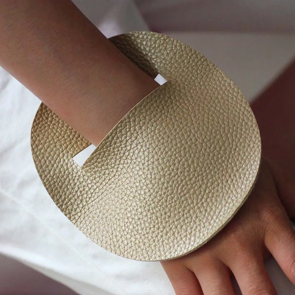 Модные роскошные кожаные браслеты для женщин женские Этнические ручной работы с