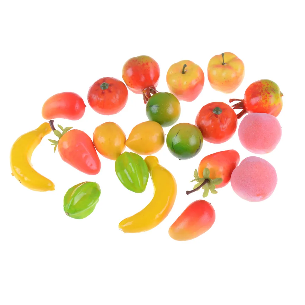 

10Pcs Mini Fruits Vegetable Food Doll Room Decor Kits Kitchen Toys Pretend Play Toys Doll house Miniatures Accessories