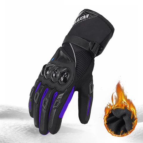 Мужские мотоциклетные перчатки 100%, водонепроницаемые ветрозащитные зимние велосипедные перчатки, перчатки для сенсорного экрана, мотоциклетные перчатки для верховой езды
