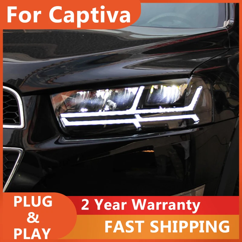 

LED Head Lamps For Chevrolet Captiva 2011-2018 LED Daytime Running Light LED Streamer Turn Light LED Low Beam/High Beam Assembly