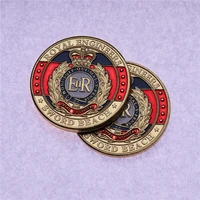 british royal engineers corps of engineers gilded commemorative coin normandy landing medal er army fan challenge coin