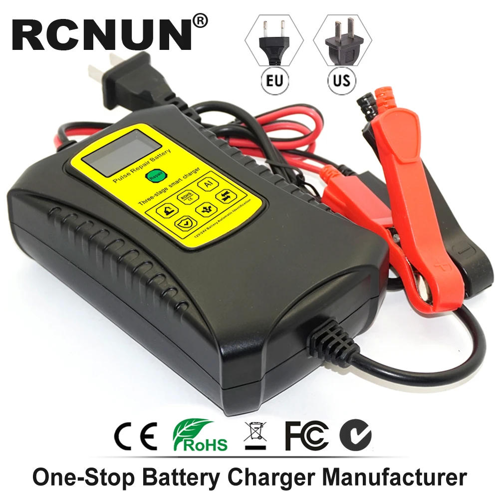 12 В 24 в полностью автоматическое автомобильное зарядное устройство для