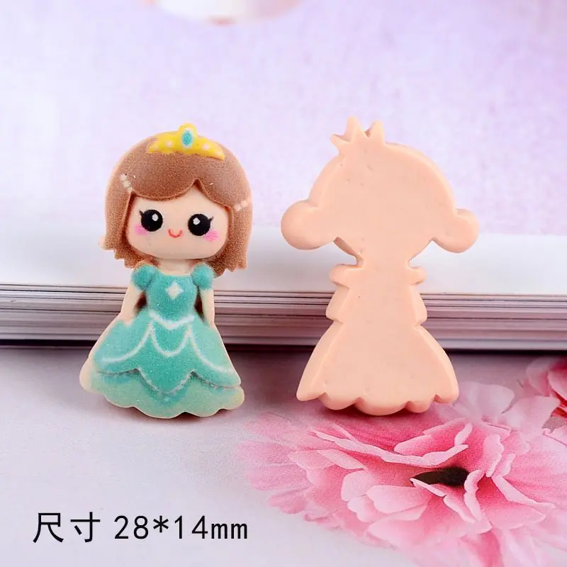 

20Pcs 1-3cm Kawaii Princess Girls Flatback Resin Cabochons Scrapbook Craft DIY Embellishments Decor Headwear Accessories