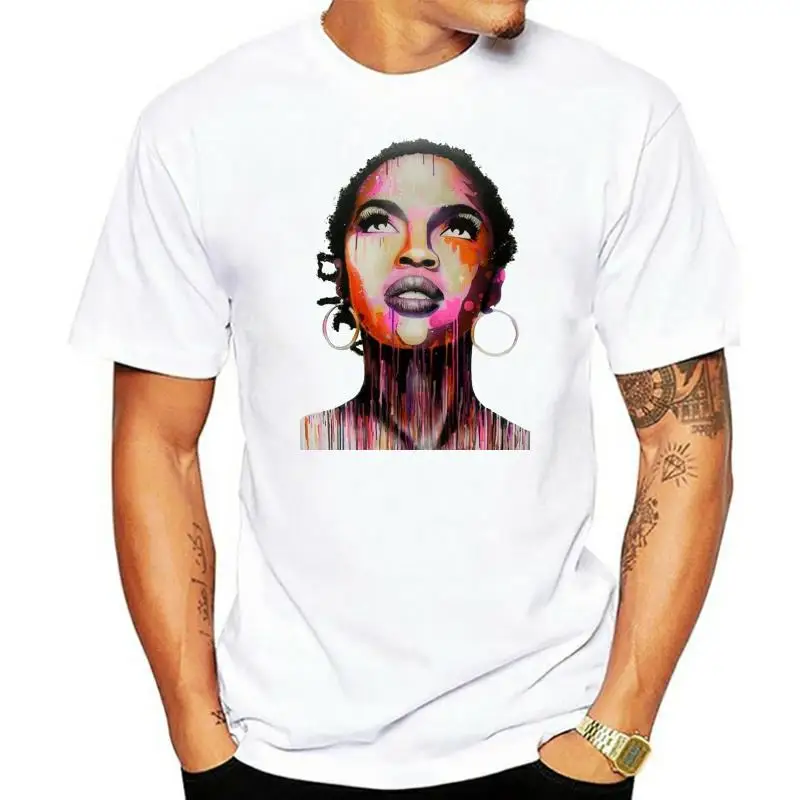

The Singer Songwriter Lauryn Hill T-shirt Men Size S-XXXL White Tees