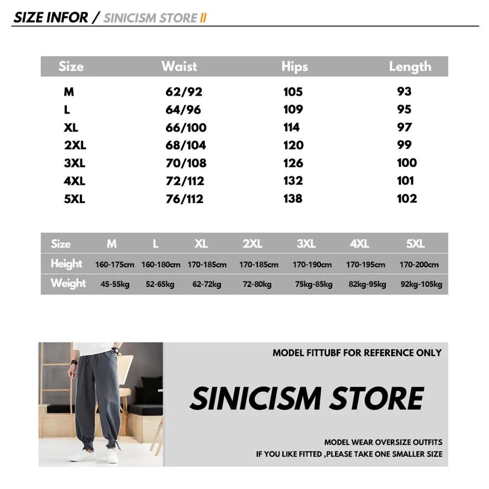 

Sinicism Store 5XL Cotton Linen Harem Pants Men Jogger Pants Male Trousers Chinese Traditional Cloths Belts Plus Size