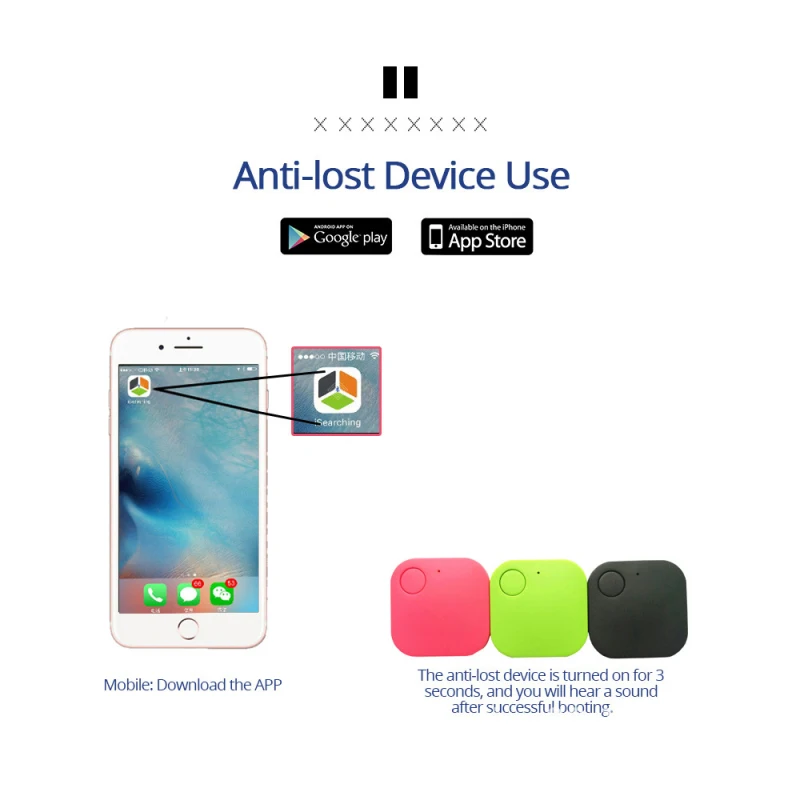 Mini Smart GPS Tracker Bluetooth-Compatible Anti-Lost Alarm Devices Two Ways Search Wireless Finder Locator For Kids Pet Dog Cat |