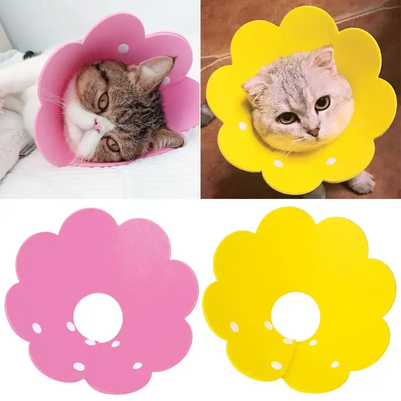 Ошейник для восстановления кошек в форме цветка ошейник с защитой от укусов и