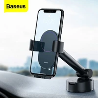 baseus gravity car phone holder for iphone 12 11 x max xiaomi samsung huawei suction cup cell mobile phone support stand holder