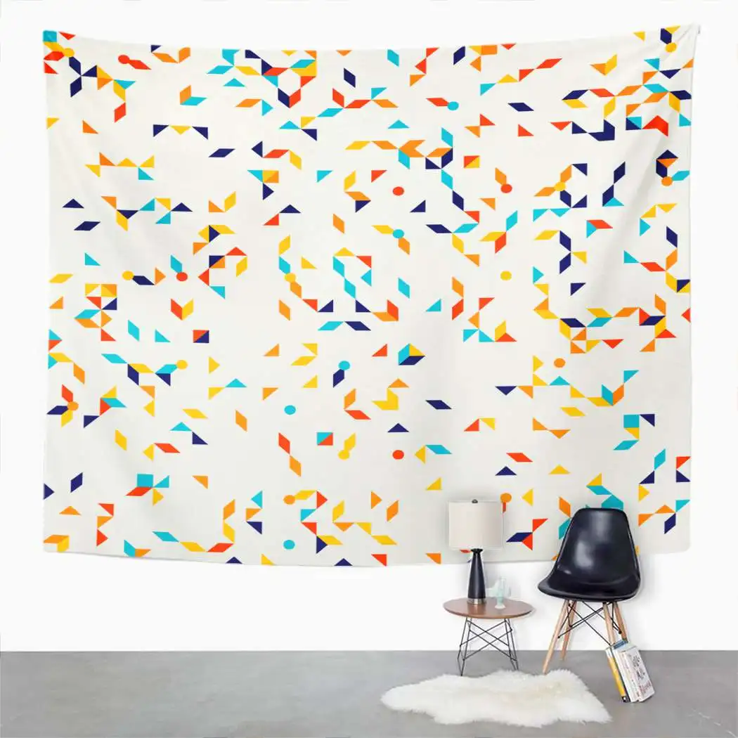 Простой разделенный гобелен с коронами настенный декоративный коврик для