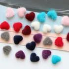 Комплект магнитных помпонов для ногтей Bulk 100 шт.лот, 3D мягкий с магнитным помпоном в форме сердцашара, оптовая продажа, ювелирные аксессуары B03289