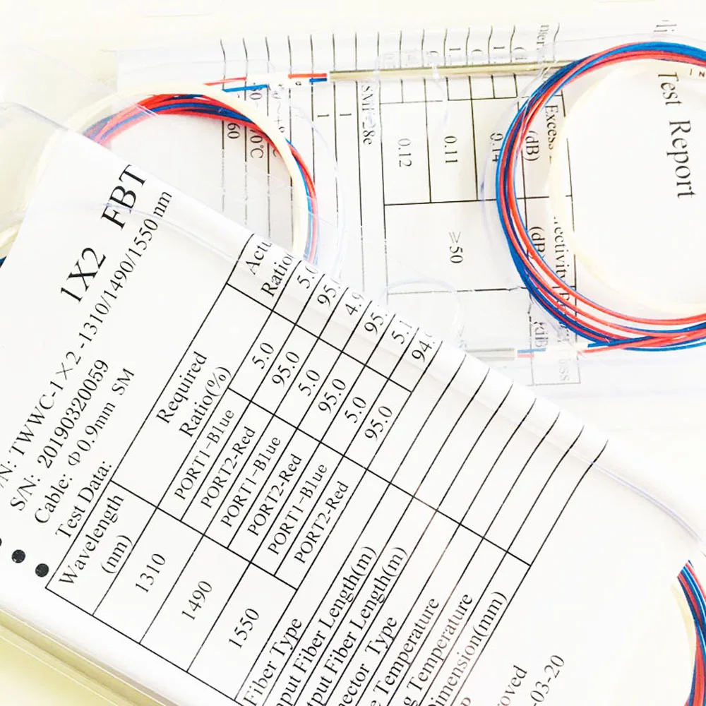 Оптоволоконный сплиттер FBT без разъема 10 шт. несбалансированный 1/99 ~ 50/50 поддержка