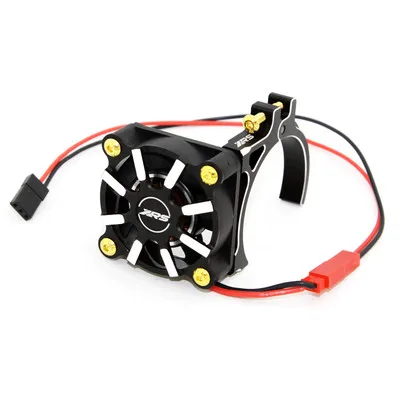 BLACK with grid Водонепроницаемый RC автомобиль xrsracing двигатель радиатор теплоотвод вентилятор кронштейн охлаждения monster truck 40 42 мм с сеткой крышка протектор - Цвет: BLACK with grid
