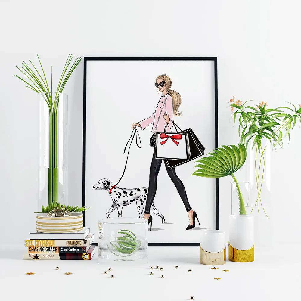 

Letter One Line Love Canvas Poster Print Cute Animal Nursary Wall Art Picture Painting Nordic Style Living Room Decoration