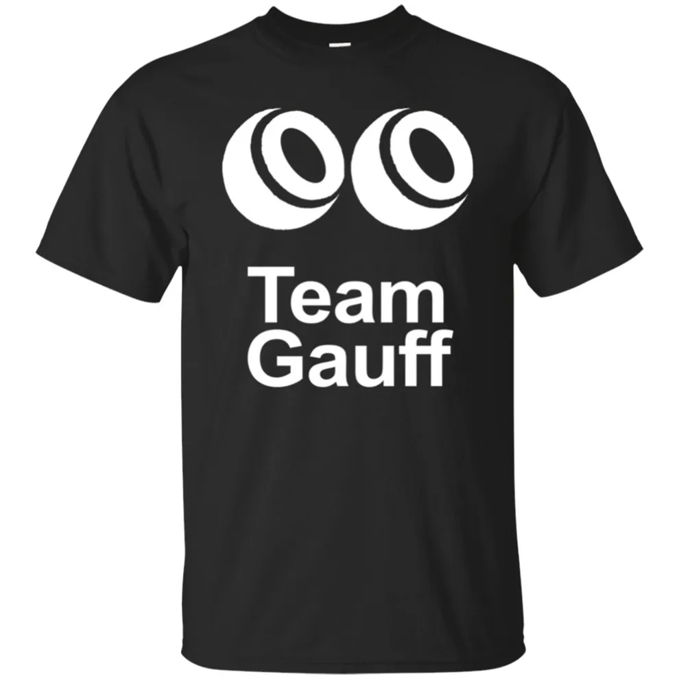 Мужская футболка с круглым вырезом Team Coco Cori Gauff черно темно синяя дизайном