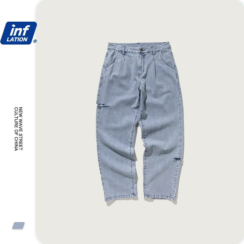 INFLATION 2020 осень Новое поступление джинсы Мужская модная уличная одежда мужские
