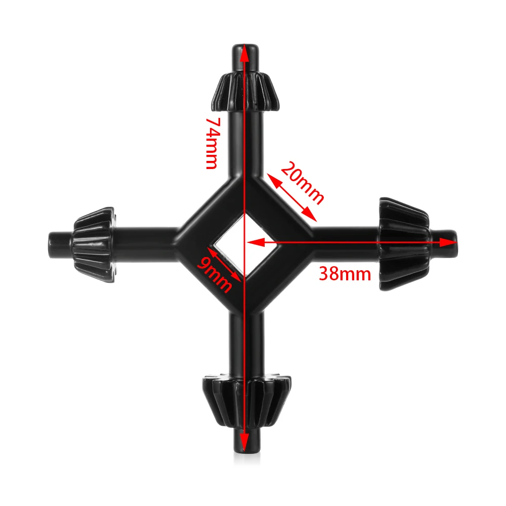 

4 Way Drill Press Chuck Key Size 3/8" & 1/2" Chucks Combination Drill Chucks Universal Hand Tool Accessories High Quality