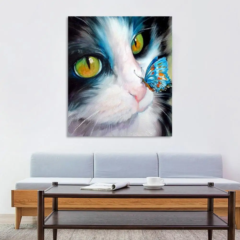 

HOT SALES!!! Animal DIY Frameless Oil Painting By Numbers Kit Living Room Home Wall Decor