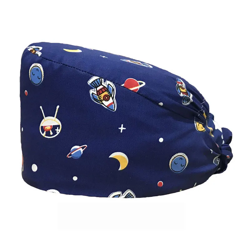 

Cute Animals Embroidery Nurse Hats for Women Gorros Quirurgic Pharmacy Bone Masculino Lab Pet Doctor Surgicals Caps for Women