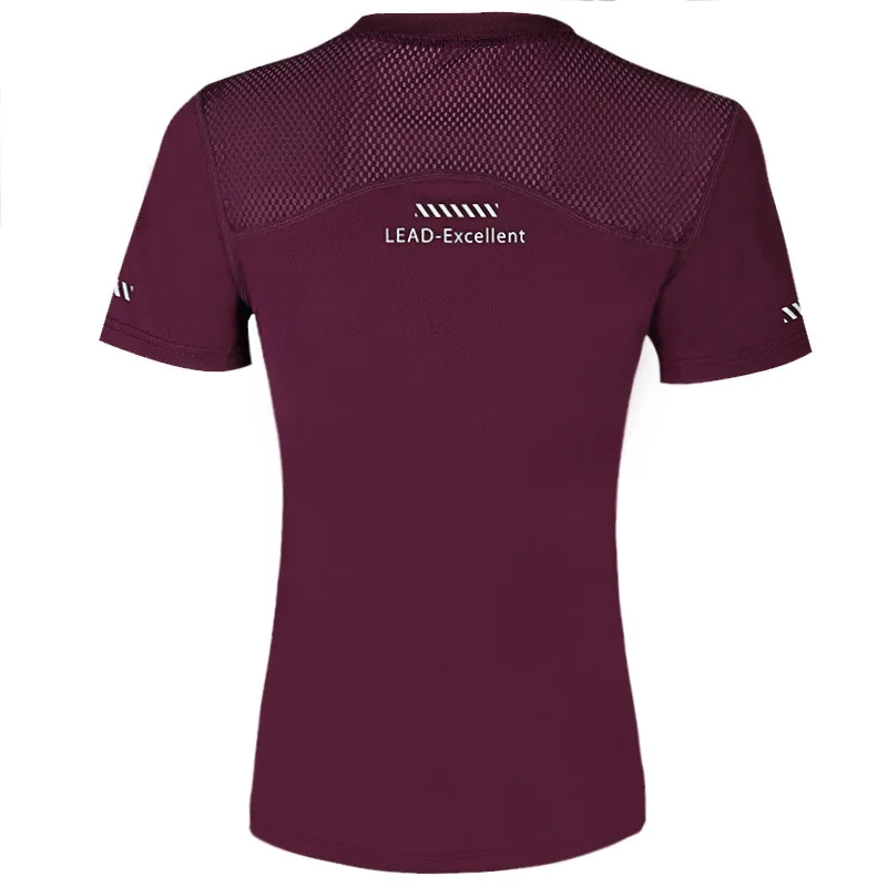 

Short-sleeved sports T-shirt high stretch net fight ladies breathable running sports T-shirt