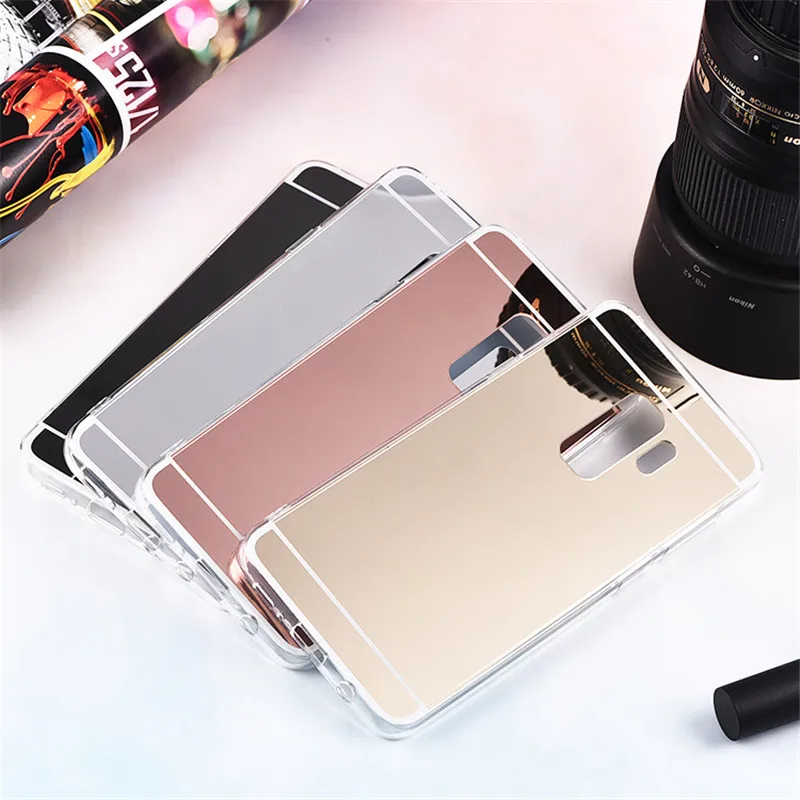 Роскошные зеркальные чехлы из ТПУ для Samsung Galaxy A3 A5 J2 J3 J5 2016 2017 S3 S4 S5 S6 S7 Edge S8 S9 Plus Grand