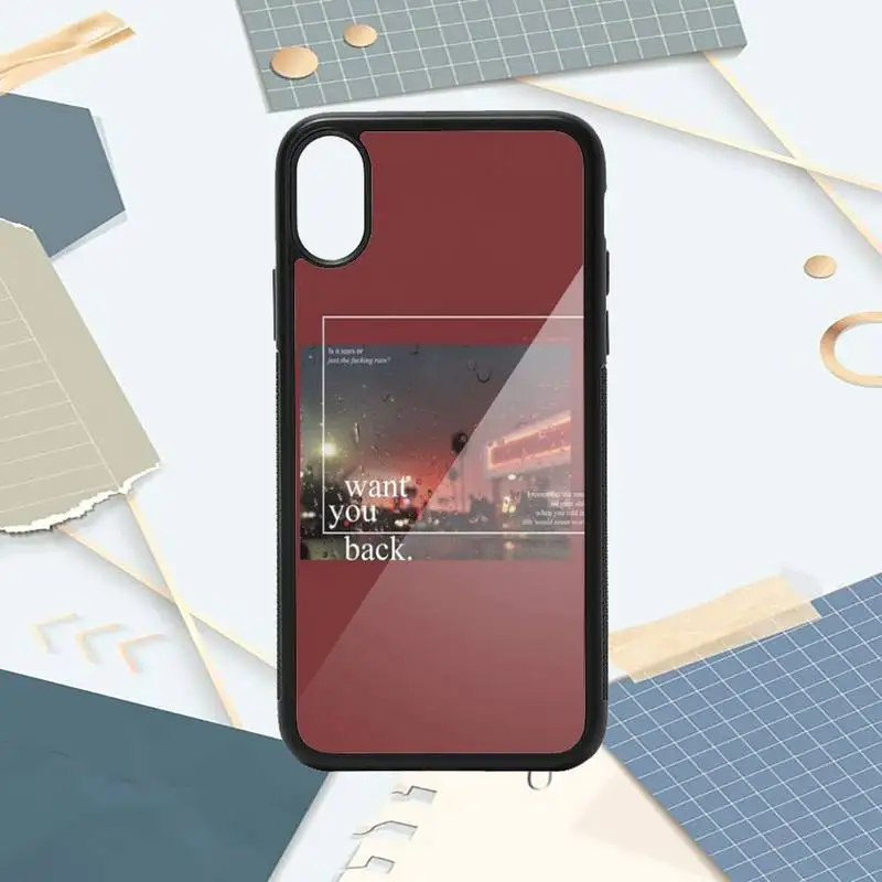 

Aesthetics songs lyrics Phone Case PC for iPhone 11 12 pro XS MAX 8 7 6 6S Plus X 5S SE 2020 XR