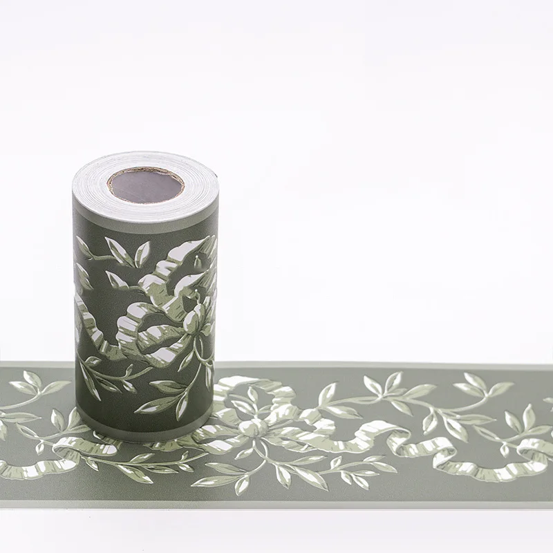 

10M Self Adhesive Wall Skirting Border/PVC Waterproof Decor/Floral New