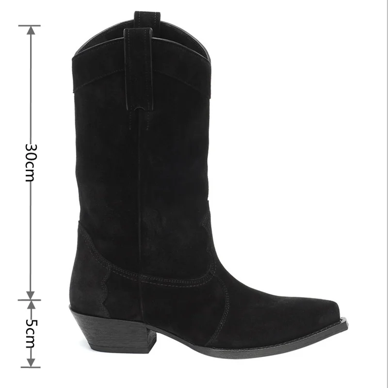 

Mstacchi Cuissarde Femme Big Size 33-46 Solid Color Plush Women Short Boots Crude Heel Platform Fashion Cool Ladies Shoes 2020