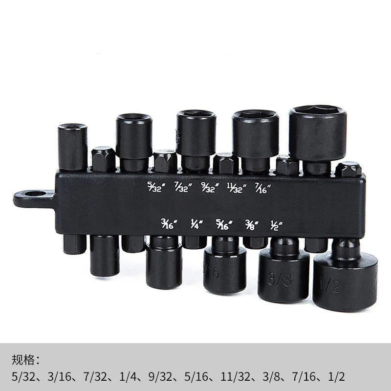 

20pcs Hexagon Nut Driver Socket Bits Wrench Screwdriver Hex Socket Bit for Screw Driver Handle Tools No Magnetic