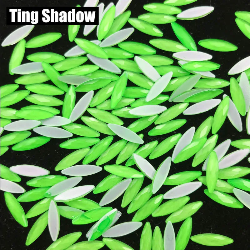 Green 120pcs Наветт флуоресцентные хрустальные светящиеся неон для ногтей без горячей фиксации одежда со стразами 3D украшение для ногтей - Цвет: Green 120pcs