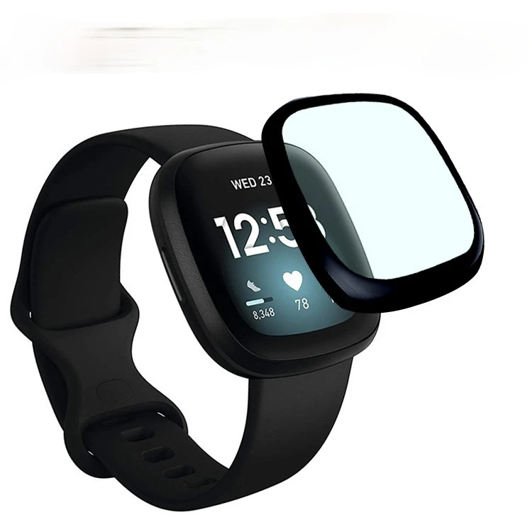 

Защитная пленка для часов Fitbit Versa3/Versa2, 3D изогнутая композитная пленка, покрытие на весь экран