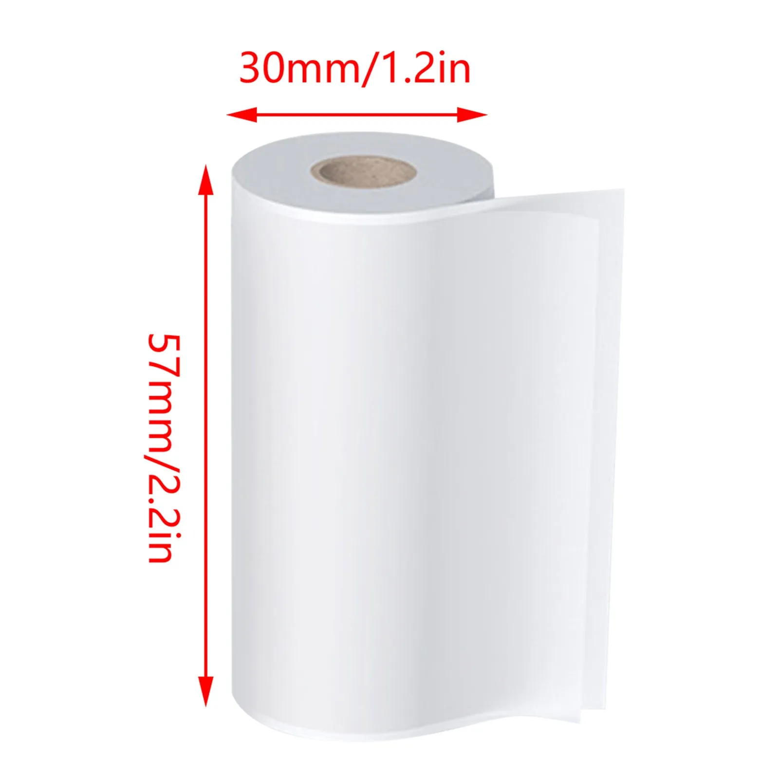 

New Thermal Printer Label Sticker For Portable Bluetooth Printer 1pc Label Printing Paper 1 Roll Of 57mmx37mm Thermal Paper
