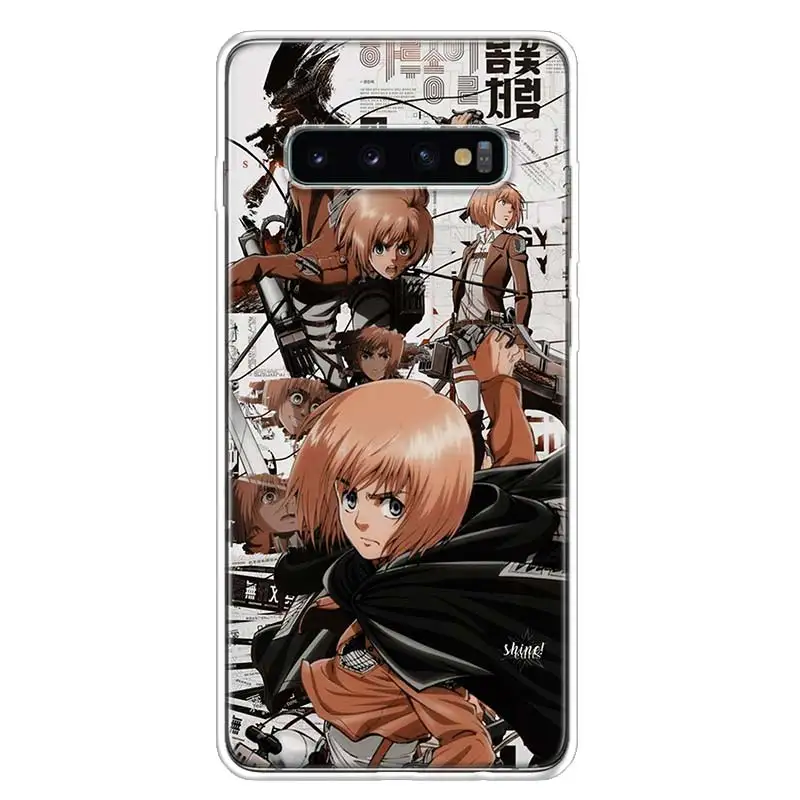 

Hot Attack on Titan Manga Phone Case Luxury Cover For Samsung Galaxy S10 S20 Ultra Note 10 9 8 S9 S8 Plus Pro Lite S7 S6 J4 J6