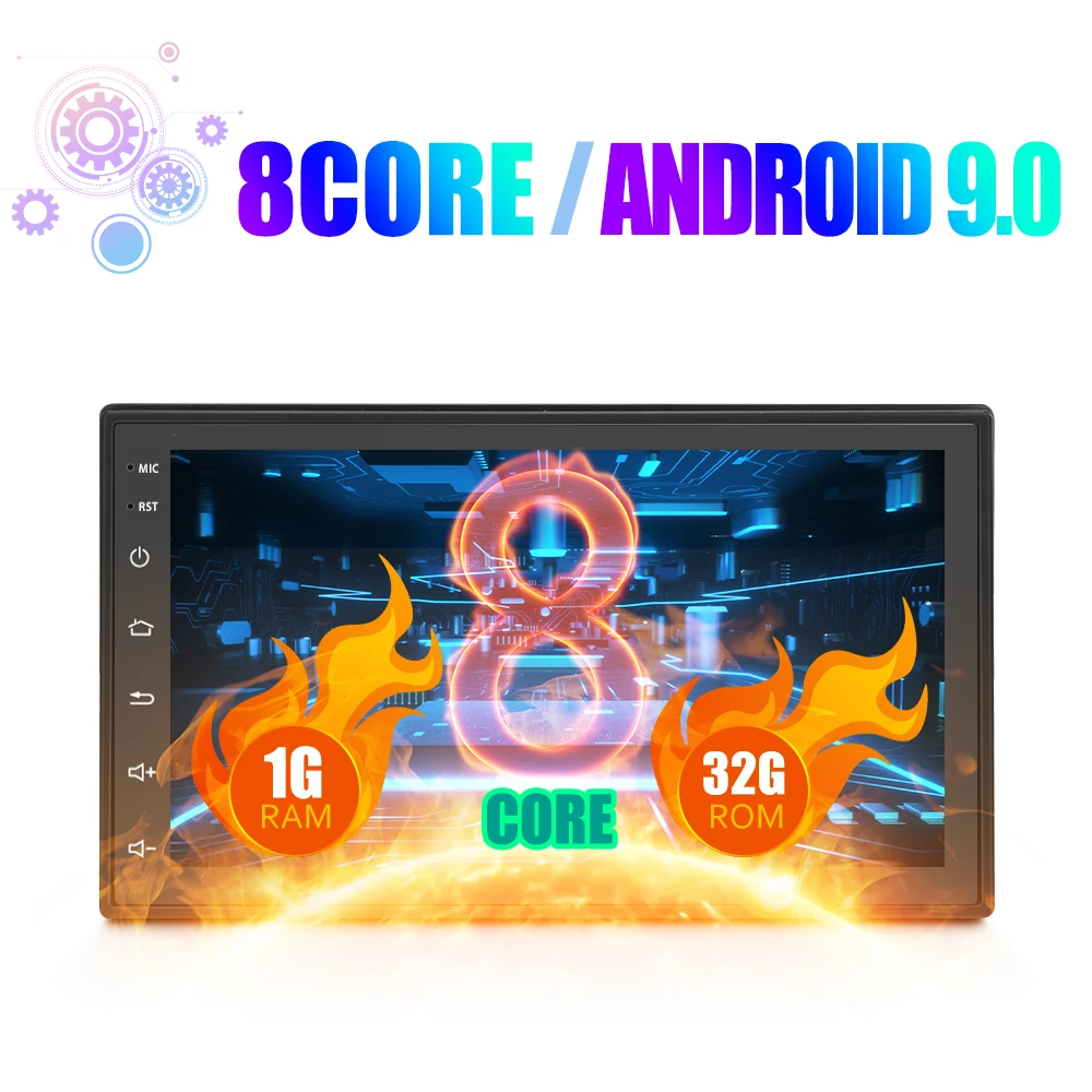 Автомагнитола Hikity универсальный мультимедийный плеер на Android с GPS для Volkswagen Nissan