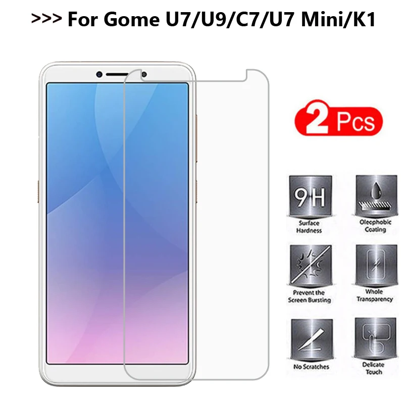 2 шт закаленное стекло для Gome C7 протектор экрана взрывозащищенный смартфон