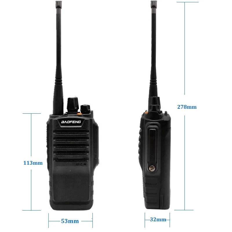 Реальная портативная рация 8 Вт BAOFENG BF-9700 Talkie Waterproof UHF 400-470MHz любительский CB