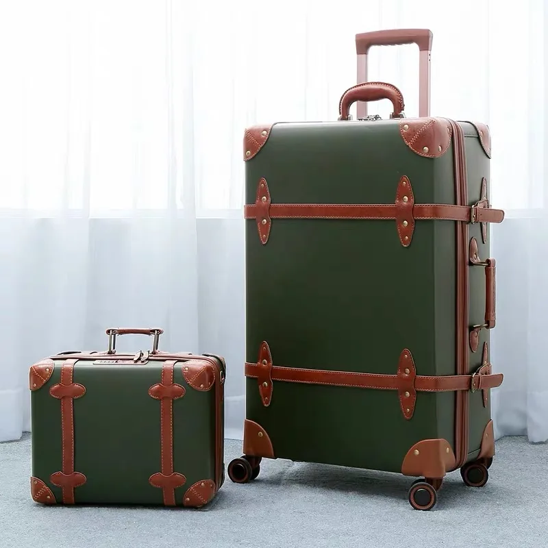 Travel tale 2" 24" 2" 28" дюймов для женщин на вращающихся колесиках путешествия мужские шорты для купания сумка чемодан набор в коробке в винтажном стиле тележки для багажа на колесах - Цвет: smallbag and luggage